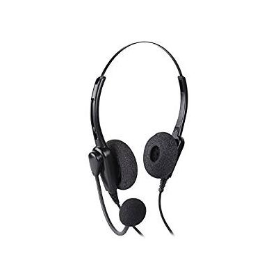 Snom and Grandstream Phones Deluxe Single Ear Headset with Noise Reduction Voice Tube and Adapter Compatible with Yealink T19 T20 T21 T22 T23 T26 T27 T28 T29 T32 T36 T38 T40 T41 T42 T46 T48 T52 T54 